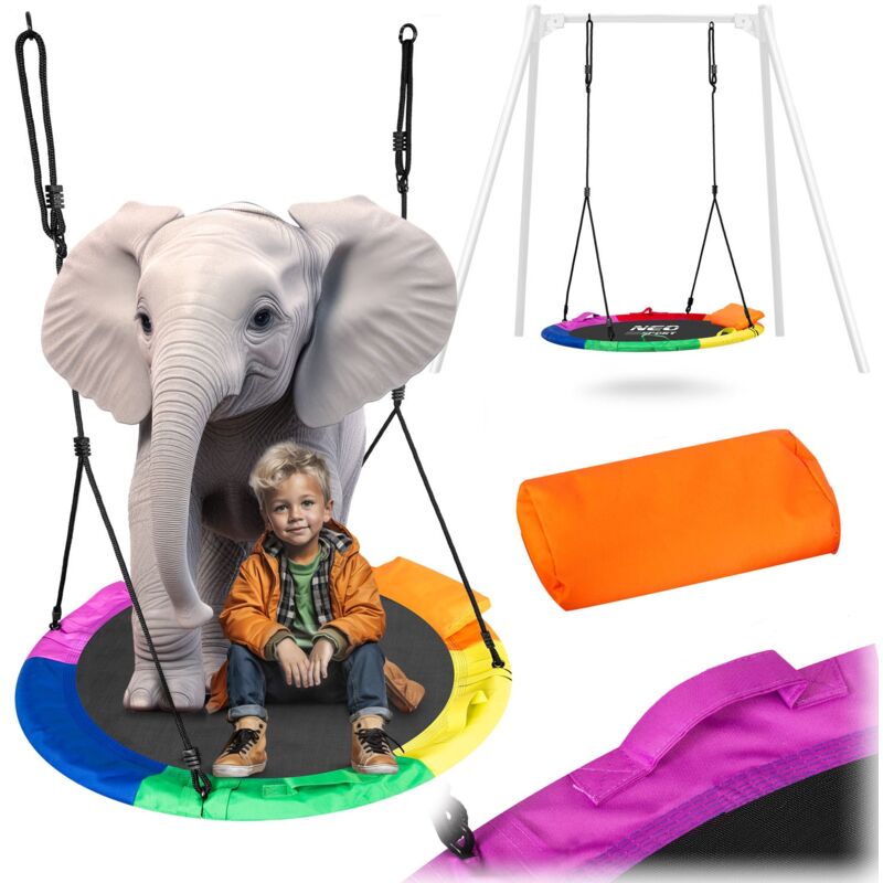Balançoire nid de cigogne Swingo XXL, multicolore, 110 cm