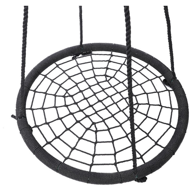 Balançoire nid d'oiseau rond Bleu foncé 60190cm Tonchean