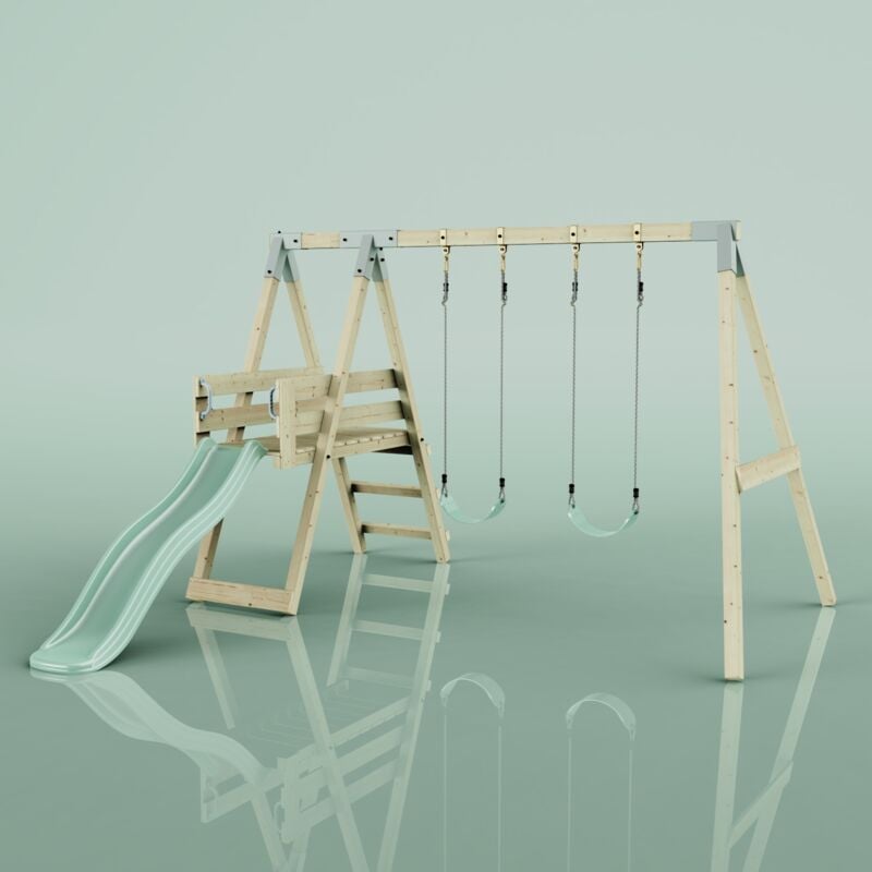 Balançoire Polarplay Mouette Vert 290 x 322 cm