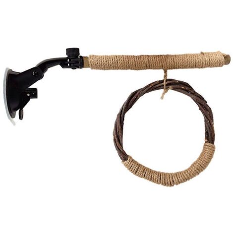 Balançoire pour oiseaux, balançoire suspendue, accessoires naturels pour cage, comme illustré