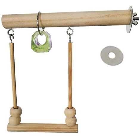 Balançoire pour oiseaux en bois, jouet à mâcher pour perroquet, pour petits oiseaux, facile à installer