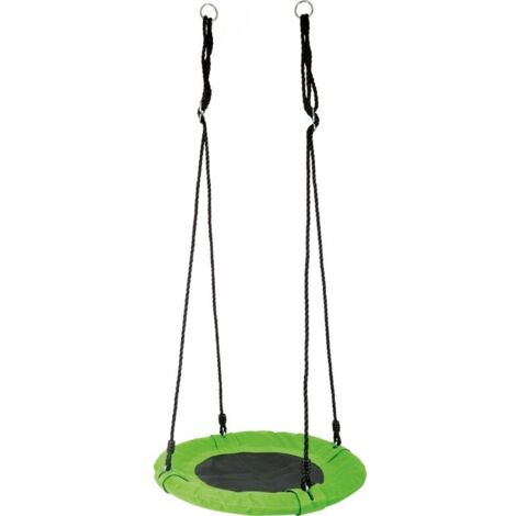 Balançoire ronde PELOUSE en tissu et métal 62 cm