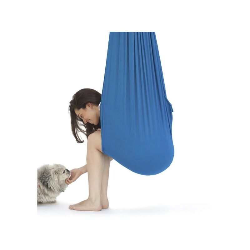 Alovez - Balançoire sensorielle thérapeutique pour enfants et adultes, 100 x 280CM avec support mural(Couleur : se référer à l'image 1)