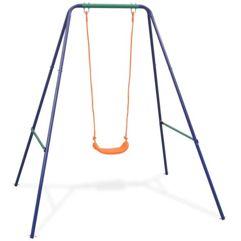 Balançoire simple 2-en-1 et balançoire pour tout-petits Orange - Orange