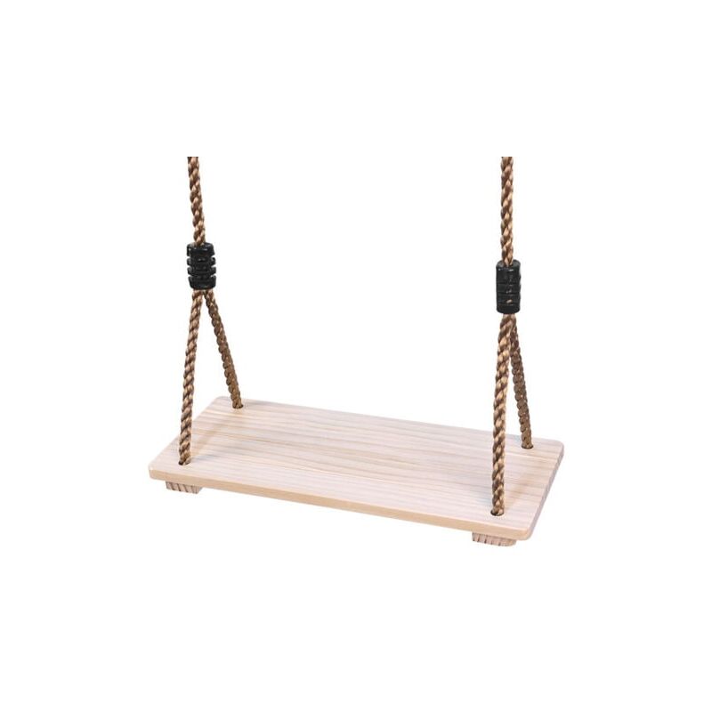 SNQ - Balançoires en bois pour enfants et adultes, sièges de balançoire en bois réglables, balançoires extérieures, aires de jeux intérieures et