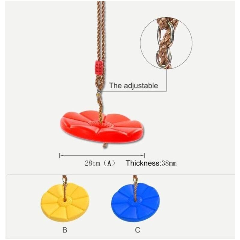 Balançoires Swing Singe, siège de Swing for Enfants en Plastique extérieure, Swing de Remise en Forme, Jouets for Enfants Siège De Balançoire (Color