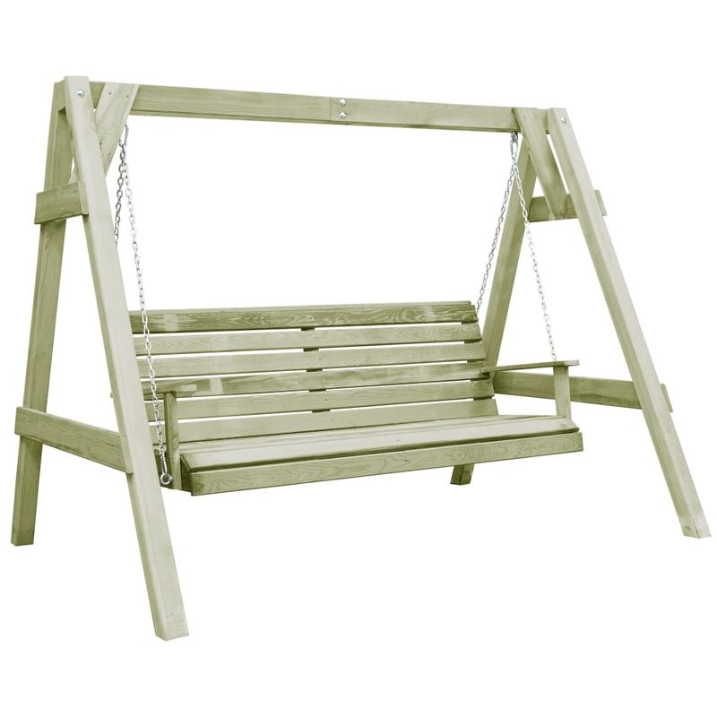 Asupermall - vidaXL Balancelle de jardin Bois de pin impregne 205x150x157 cm