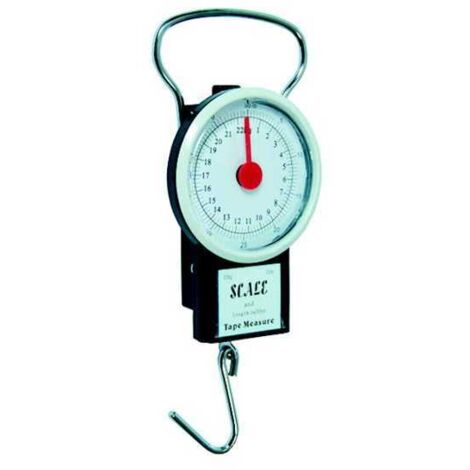 Balanza con gancho analógica de 22,0 kg Ladydoc 04104