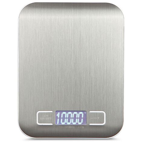 Balanza de cocina digital portátil mini, balanza de cocina digital profesional y precisa, balanza electrónica de precisión de 10 kg x 1 g DH-2012