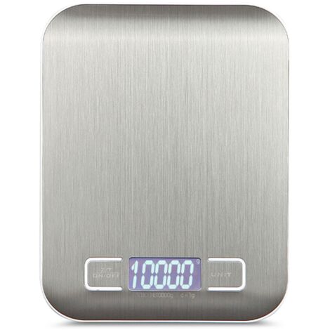Balanza de cocina digital portátil mini, balanza de cocina digital profesional y precisa, balanza electrónica de precisión de 10 kg x 1 g DH-2012