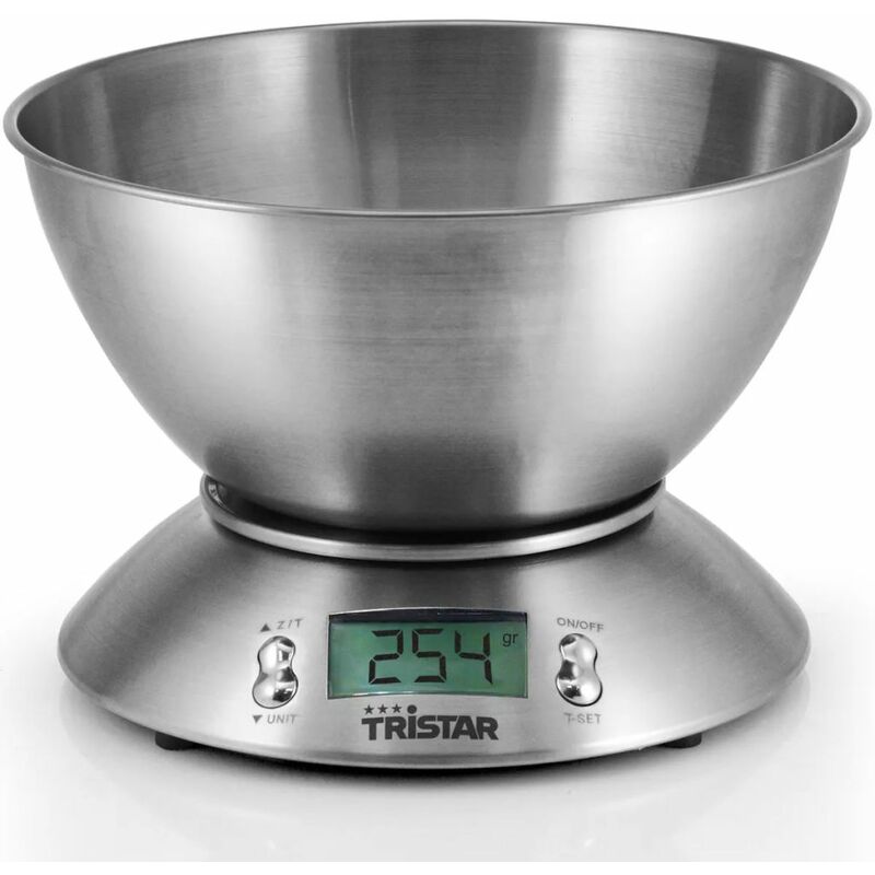 

Balanza de cocina Tristar + recipiente de medición, 5 kg