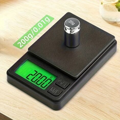 Balanza de precisión pequeña para oro y joyería, minibalanza, balanza de bolsillo, balanza para té, balanza electrónica de alta precisión (0,01 g).