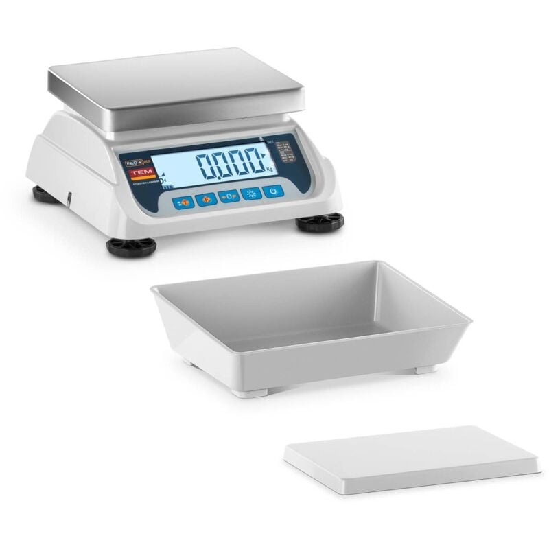 TEM - Balanza de mesa - calibrada - 6 kg / 2 g - lcd