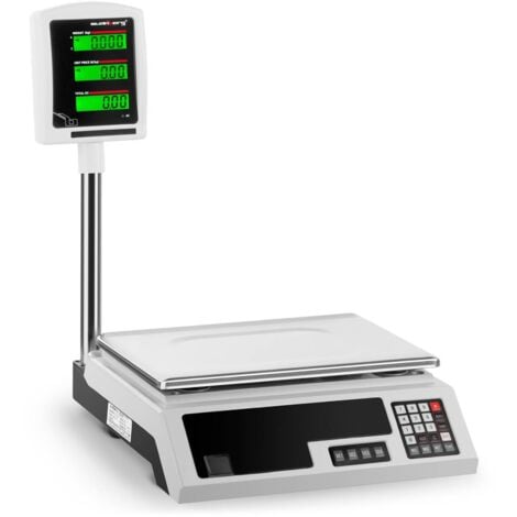 STEINBERG ARMATUREN Balanza digital para control - 30 kg / 1 g - 34 x 23 cm - 2 LCD