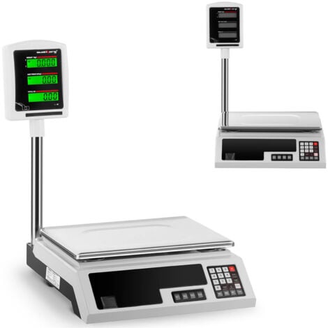 STEINBERG ARMATUREN Balanza digital para control - 30 kg / 1 g - 34 x 23 cm - pantalla elevada 6 LCD