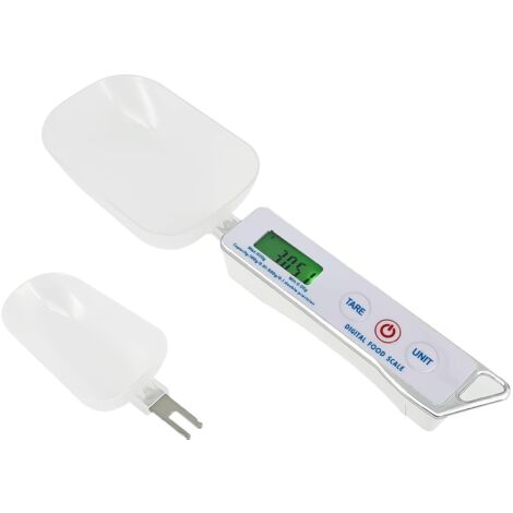 Balanza digital para cucharas, balanza de cocina de 500 g/0,1 g con pantalla LCD, balanza para café, harina, arroz, especias, mantequilla, comida para perros y gatos.