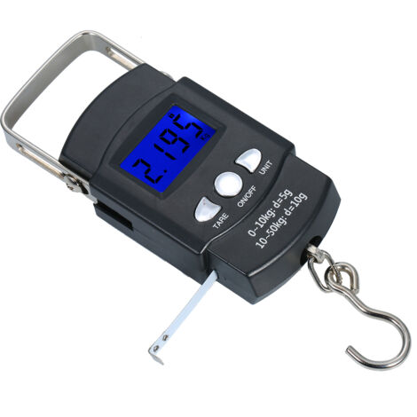 Balanza electrónica de bolsillo portátil con pantalla LCD retroiluminada, para anzuelos de pesca, equipaje, utensilios de cocina, mini balanza digital precisa