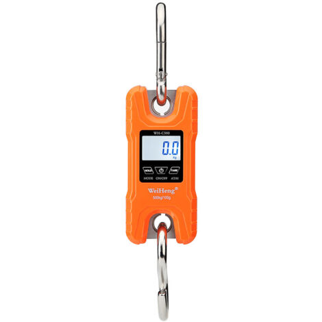 Balanza electronica de crochet WH-C500 500Kg/100g, color naranja - naranja