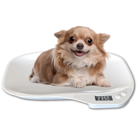 Balanza electrónica para animales pequeños con cinta métrica, ideal para pesar con precisión cachorros, gatitos, conejos y otras mascotas balanza electrónica multifuncional para bebés, adecuada para p
