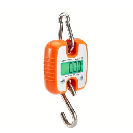 Balanza electrónica para grúa de 300 kg, balanza de elevación, balanza de gancho, balanza de elevación portátil, balanza de tracción industrial