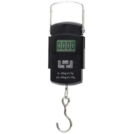 Balanza electrónica portátil de alta precisión, con capacidad para 50 kg, para uso doméstico o en la cocina. Minibalanza para equipaje con resorte.
