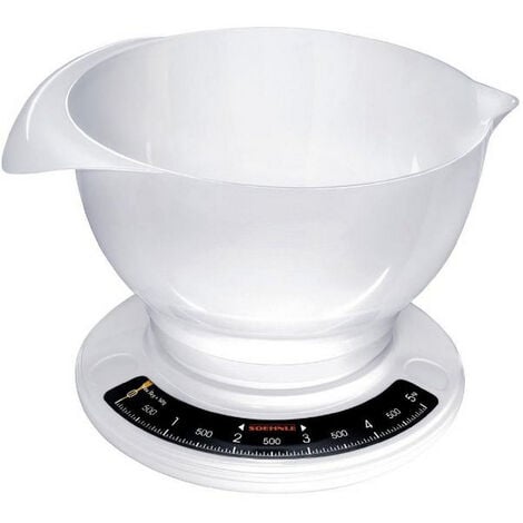balanza mecanica de cocina 5kg - 50g con cubeta - 65054 - soehnle -