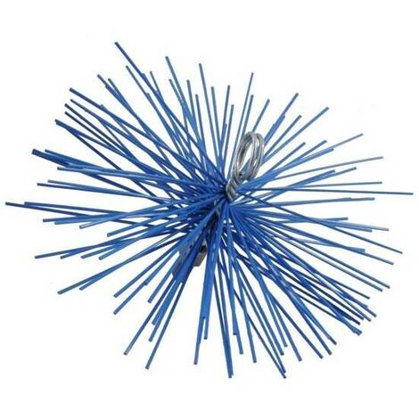 Balayette pour cheminée en nylon ronde, 300 mm