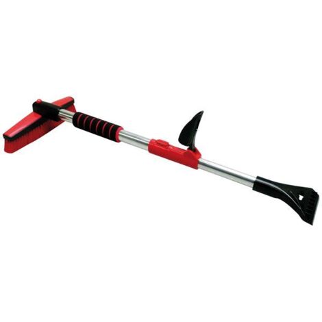 Balayette Raclette Neige Télescopique Manche Télescopique Et Double Fonction - Superclean