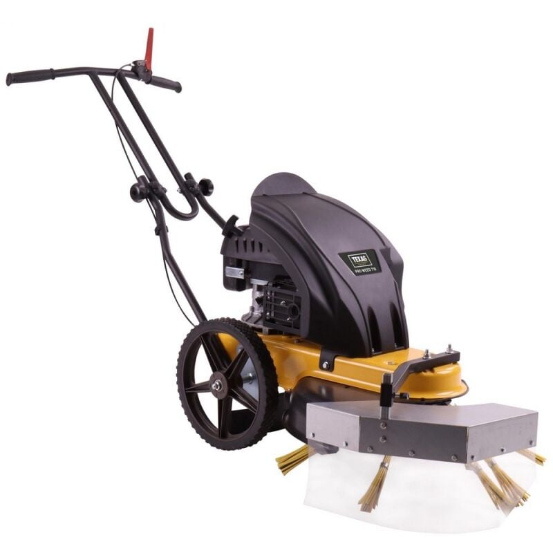Texas - Balayeuse thermique en acier 9 brosses nylon métal 173cc largeur 70cm Pro Weed 710
