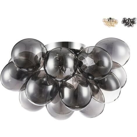 Balbo Halbbündige Deckenleuchte Nickel, 4-flammig, G9