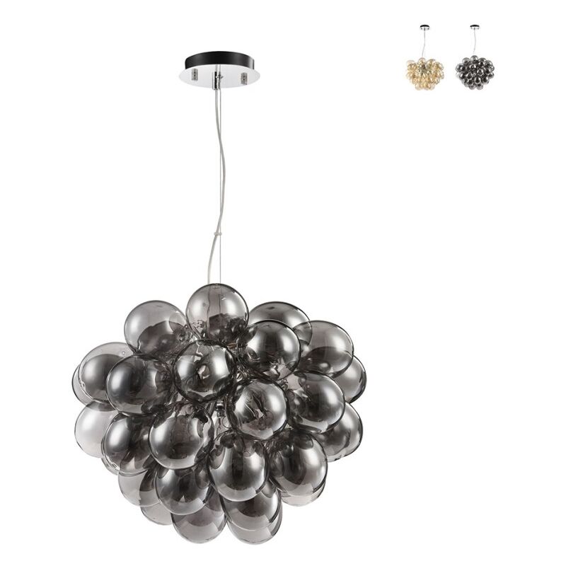 Maytoni - Balbo lampadario moderno a sospensione sfere pendenti a grappolo - Nero