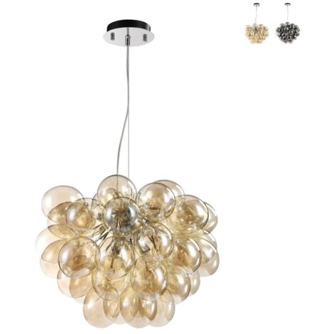 Balbo Lampada a Sospensione da Soffitto Nichel, 8 Luci, G9