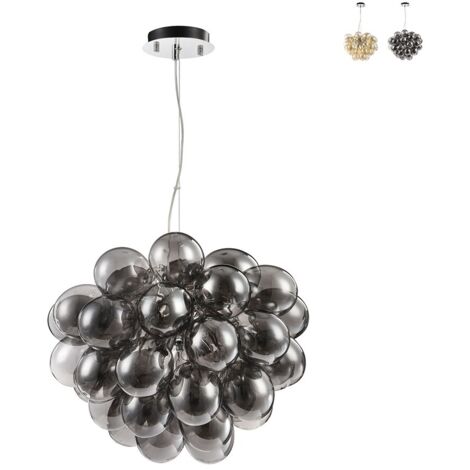 Balbo Plafonnier suspendu nickel, 8 lumières, G9