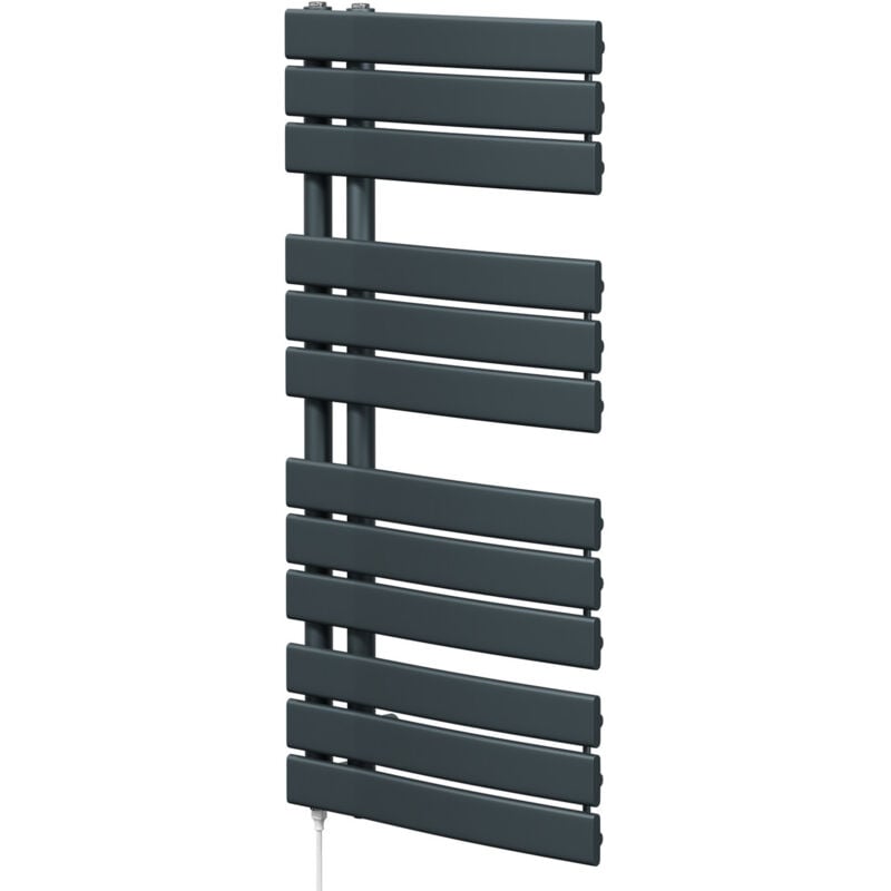 Balboa Anthracite 1080mm x 550mm Electric Heated Towel Rail - Wholesale Domestic