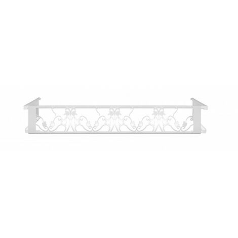 Balconcillo desmontable floral blanco