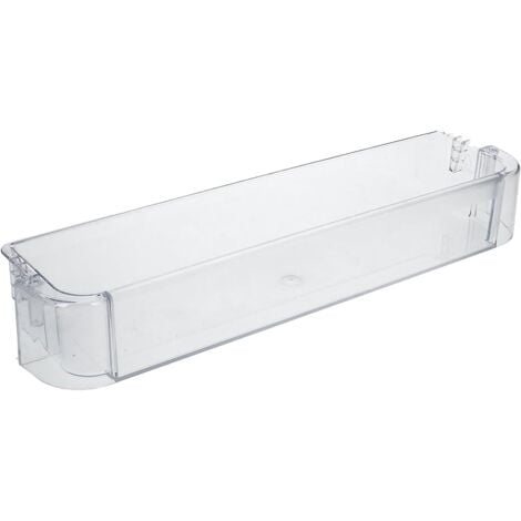 BOSCH Balconcino Mensola Portabottiglie per Frigorifero Whirlpool Bauknecht Hotpoint Ariston, Dimensioni: 441x105x65 (mm) Trasparente