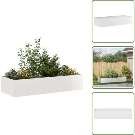 Balcone - vidaXL Fioriera 200x80x40 cm in Acciaio Inox - Patio