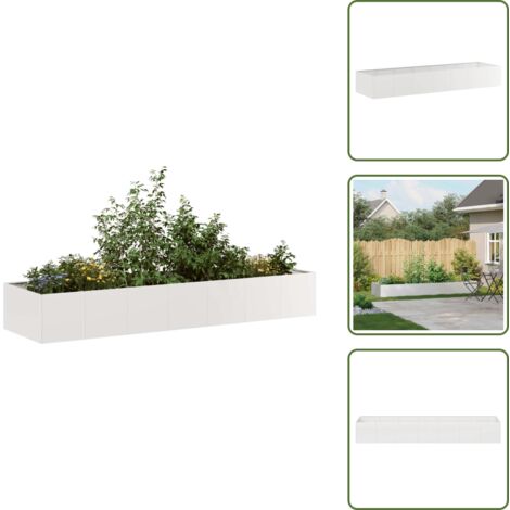Balcone - vidaXL Fioriera 280x80x40 cm in Acciaio Inox - Patio