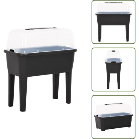 Balcone - vidaXL Fioriera Rialzata 77x38,7x82 cm in PP - Piante