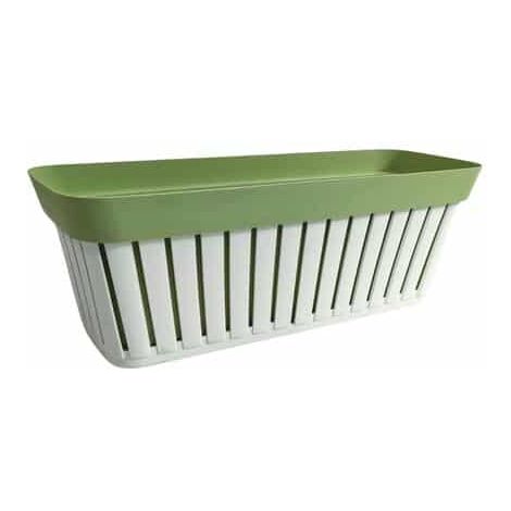Balconetta Linea Kreta 40 Bianco/Verde Pallido ECOPLAST