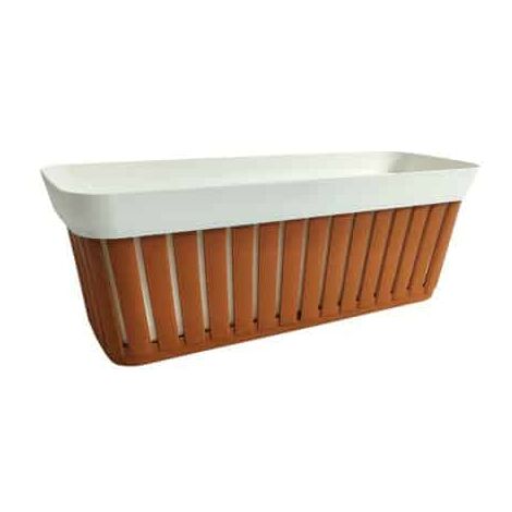 Balconetta Linea Kreta 50 Bianco/Terracotta ECOPLAST