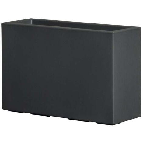 Balconetta rettangolare in resina Fenice h. 55 cm. Antracite