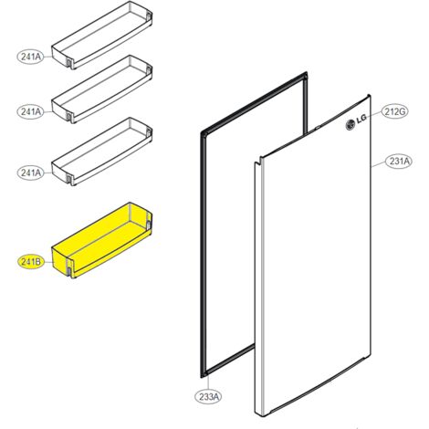 Balconnet de porte (repère 241B)