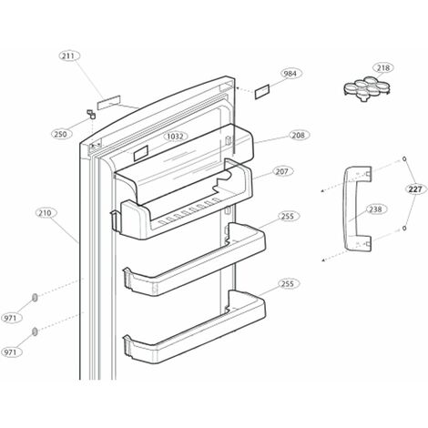 Balconnet supérieur - Frigorifero, congelatore - BEKO - 4355790