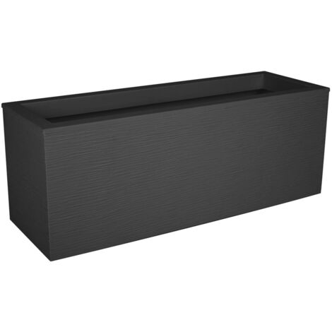 Balconniere à fleurs plastique graphit up anthracite 25 59 x 19,5 x 22,8 - EDA