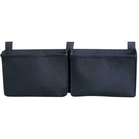 BALCONNIERE NOIRE GEOTEXTILE 2 POCHES