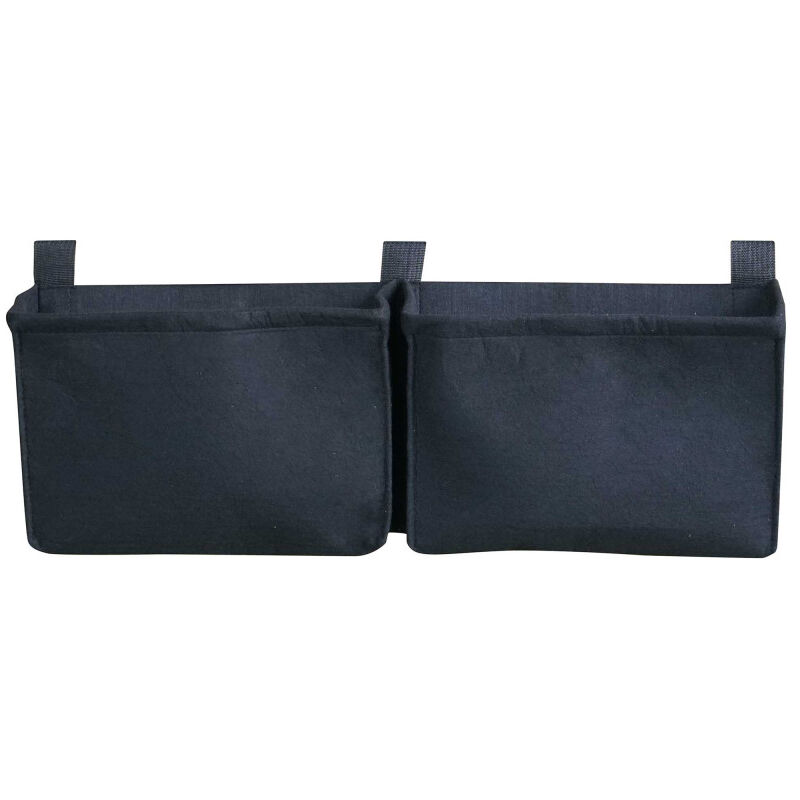 Balconnière 2 sacs noirs en feutre géotextile - Noir