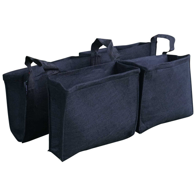 Forest Style - Balconnière 4 sacs noirs en feutre géotextile - Noir