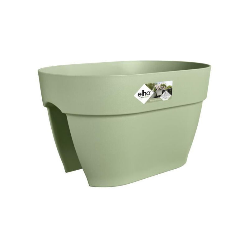 Elho - Pot de fleurs - Vibia Campana Flower Bridge 40 - Vert Pistache - Balcon extérieur - l 26 x w 39 x h 22 cm