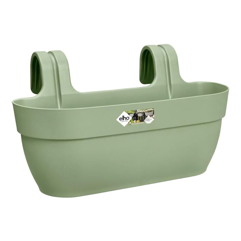Pot de fleurs Elho Vibia Campana Easy Hanger l - Vert pistache - Plastique régénéré - Avec réserve d'eau